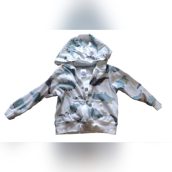 BOGO: Carter's Zip Up Dinosaur Hoodie - Picture 1 of 4